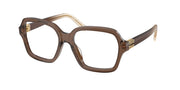 Miu Miu MU 03YV Brown Transparent Eyeglasses
