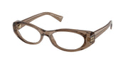 Miu Miu MU 03ZV Transparent Brown Eyeglasses