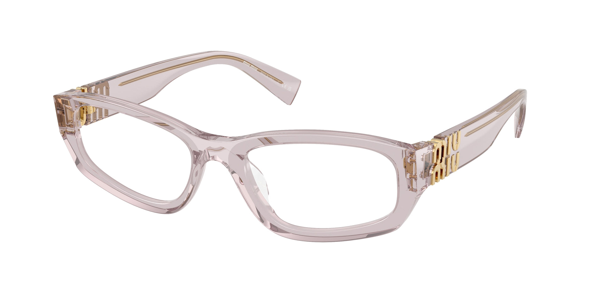 Miu Miu MU 04YV Mauve Transparent Eyeglasses