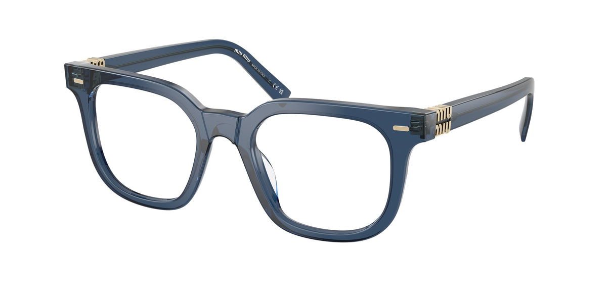 Miu Miu MU 06XV Blue Transparent Eyeglasses
