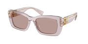 Miu Miu MU 07YS Transparent Mauve Sunglasses