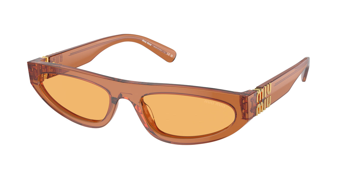 Miu Miu MU 07ZS Caramel Transparent Sunglasses