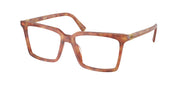 Miu Miu MU 08XVF Red Havana Eyeglasses