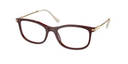 Miu Miu MU 09TV Top Pink On Bordeaux Eyeglasses