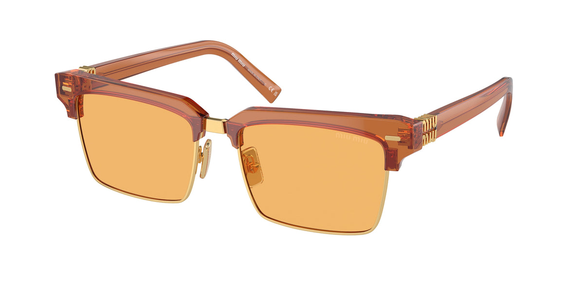 Miu Miu MU 10ZS Caramel Transparent Sunglasses