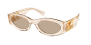 Miu Miu MU 11WS Sand Transparent Sunglasses