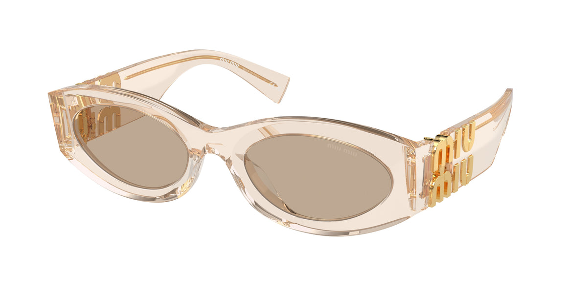 Miu Miu MU 11WS Sand Transparent Sunglasses