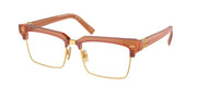 Miu Miu MU 11XV Caramel Transparent Eyeglasses