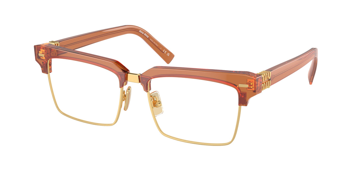 Miu Miu MU 11XV Caramel Transparent Eyeglasses