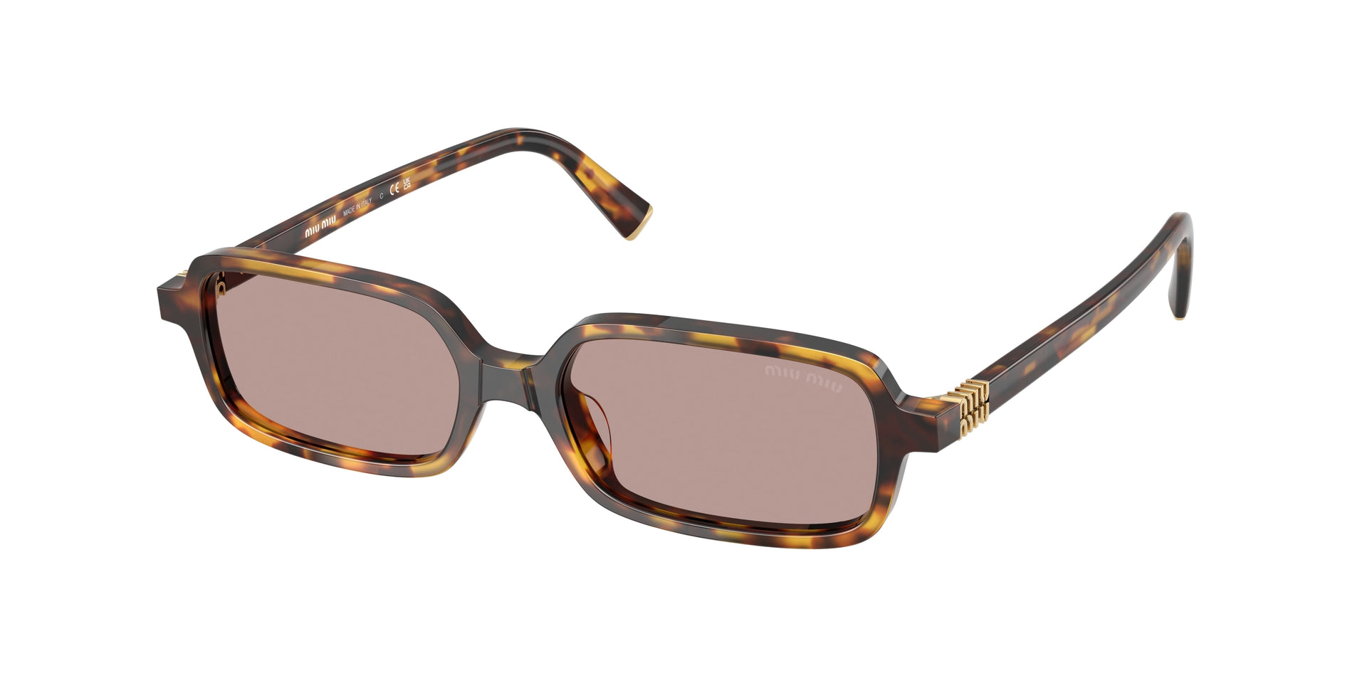 Miu Miu MU 11ZSF Havana Honey Sunglasses