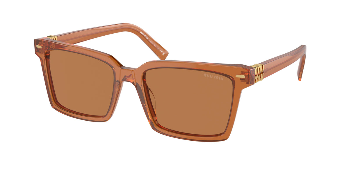 Miu Miu MU 13ZS Caramel Transparent Sunglasses
