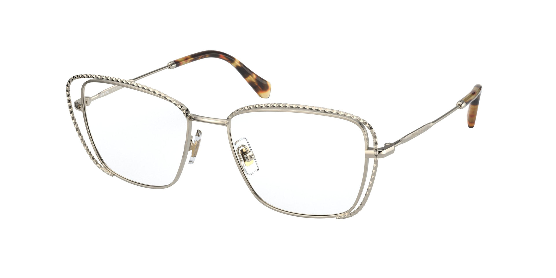 Miu Miu MU 50TV Pale Gold Eyeglasses