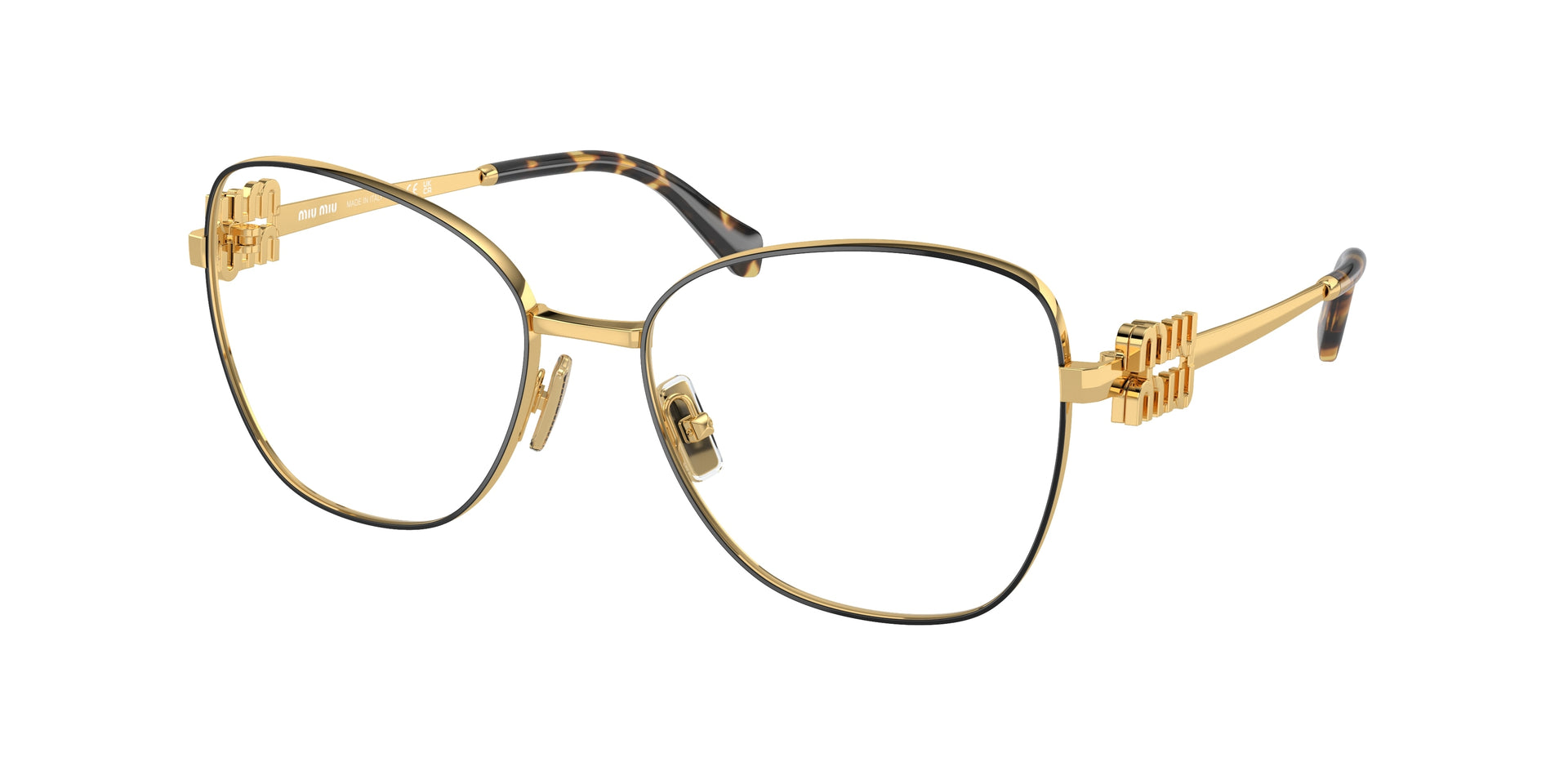 Miu Miu MU 50XV Black/Gold Eyeglasses