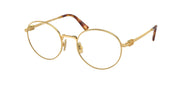 Miu Miu MU 52XV Gold Eyeglasses
