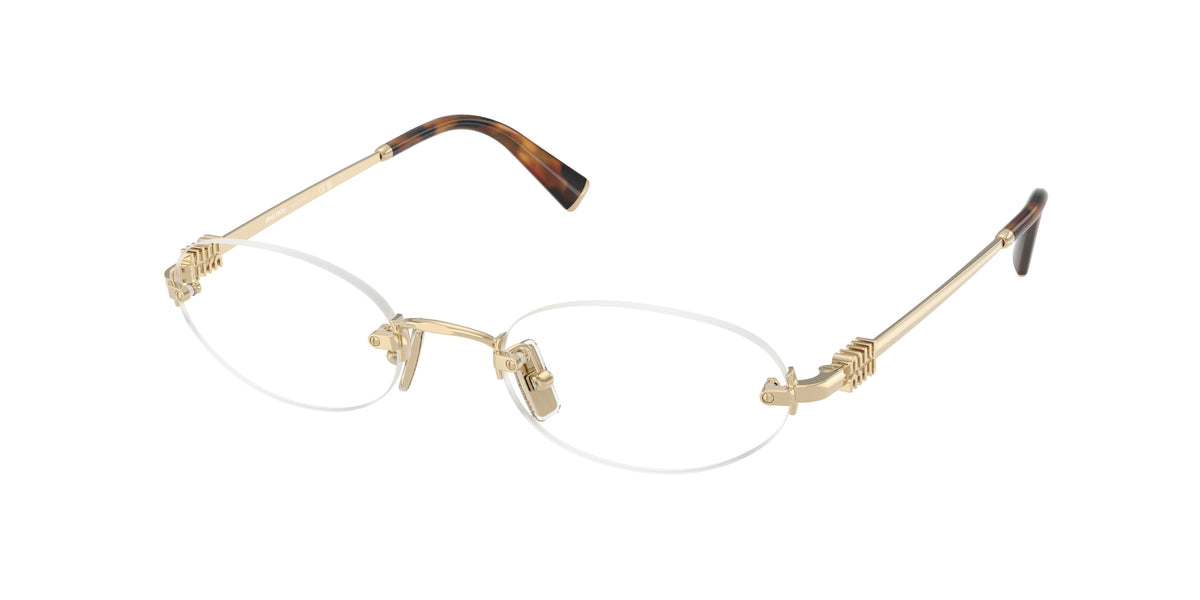 Miu Miu MU 53WV Pale Gold Eyeglasses