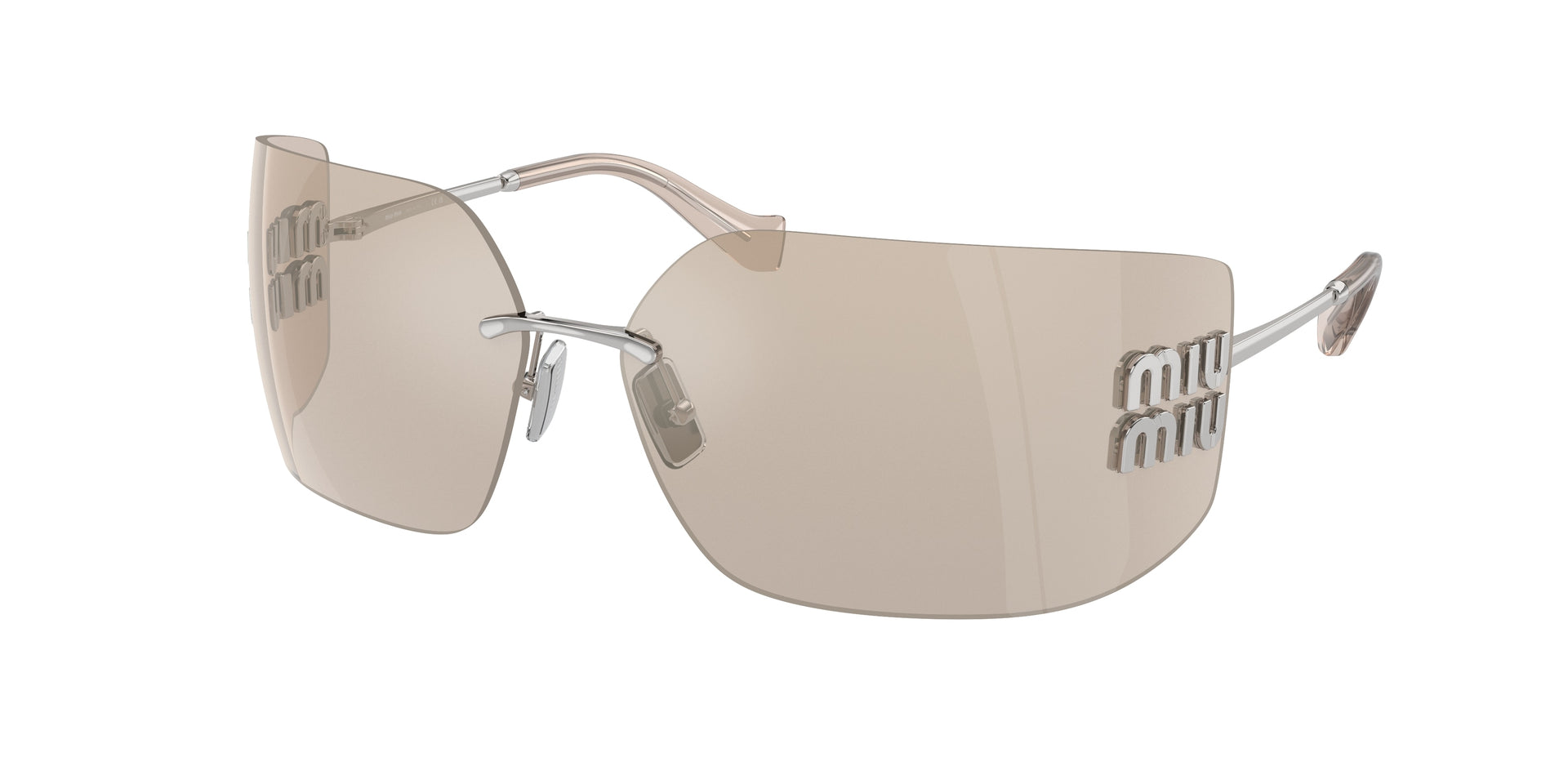 Miu Miu MU 54YS Silver Sunglasses