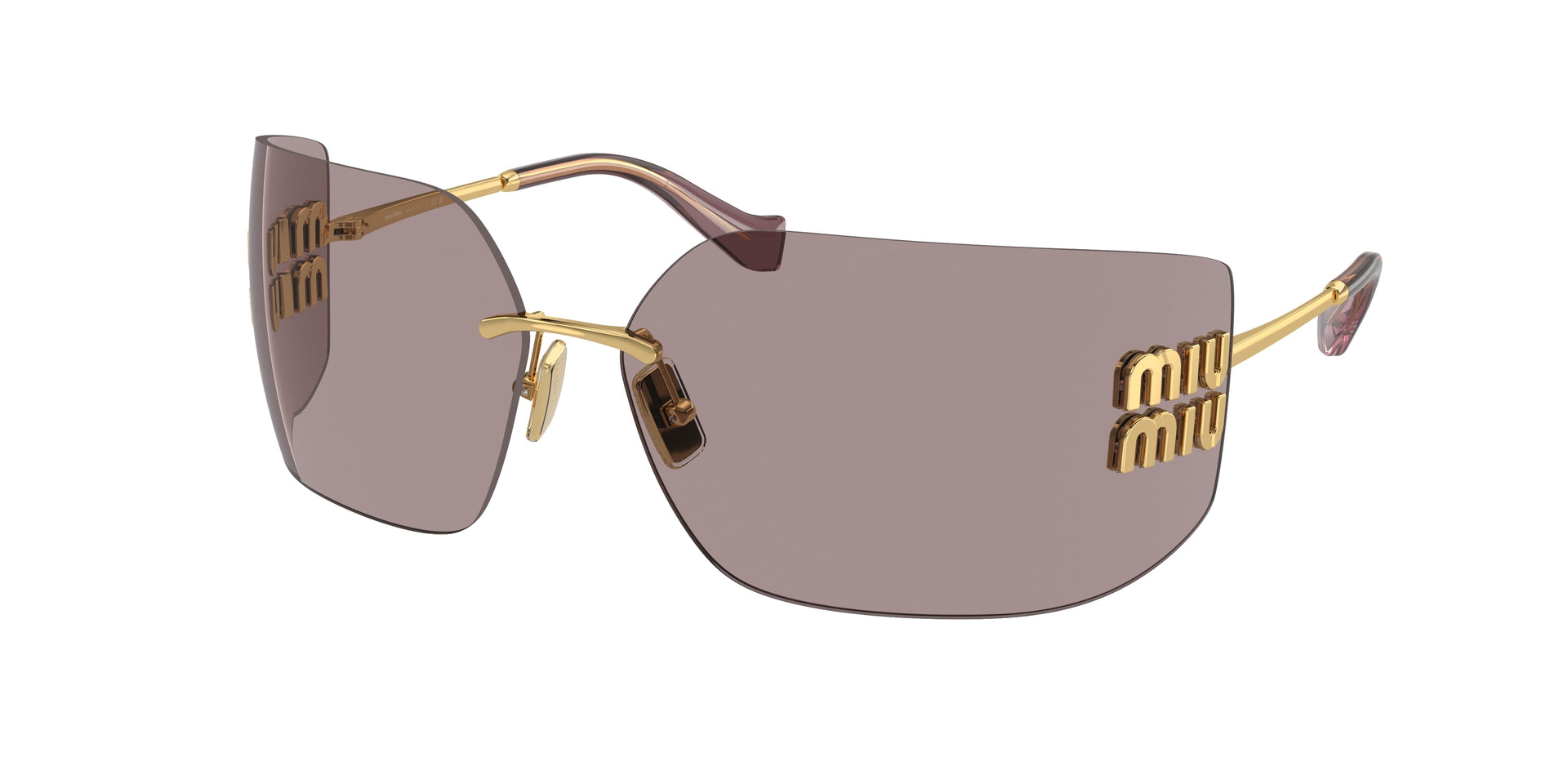 Miu Miu MU 54YS Gold Sunglasses