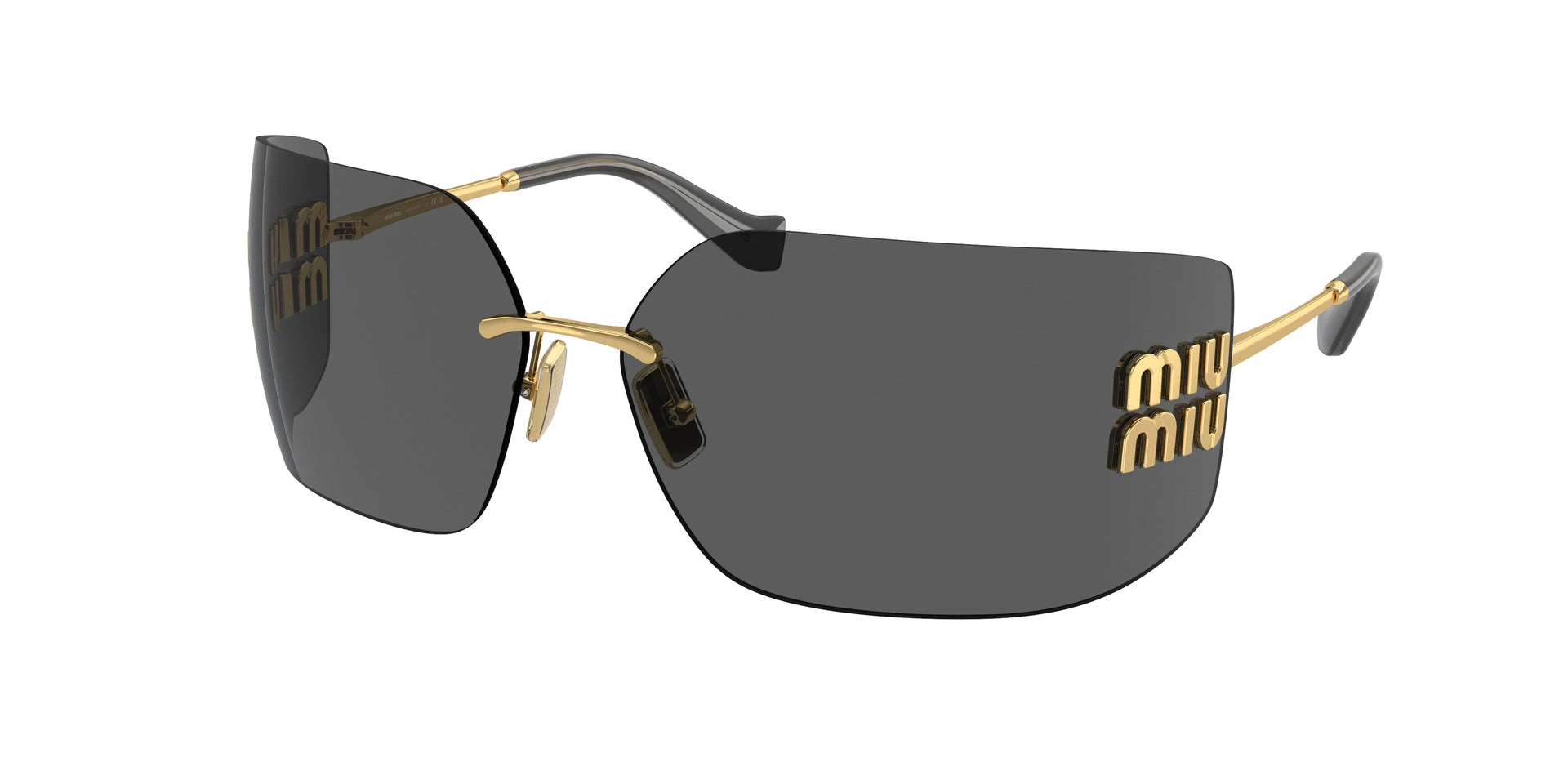 Miu Miu MU 54YS Gold Sunglasses
