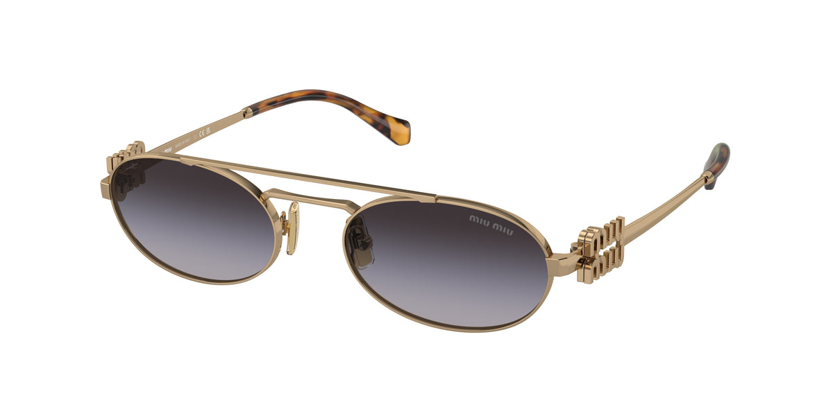 Miu Miu MU 54ZS Antique Gold Sunglasses