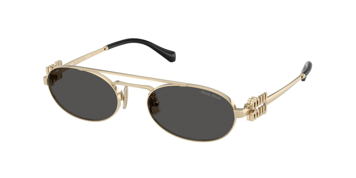 Miu Miu MU 54ZS Pale Gold Sunglasses