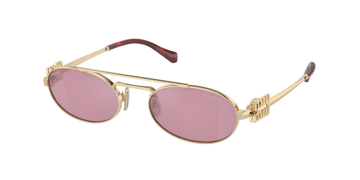 Miu Miu MU 54ZS Pale Gold Sunglasses