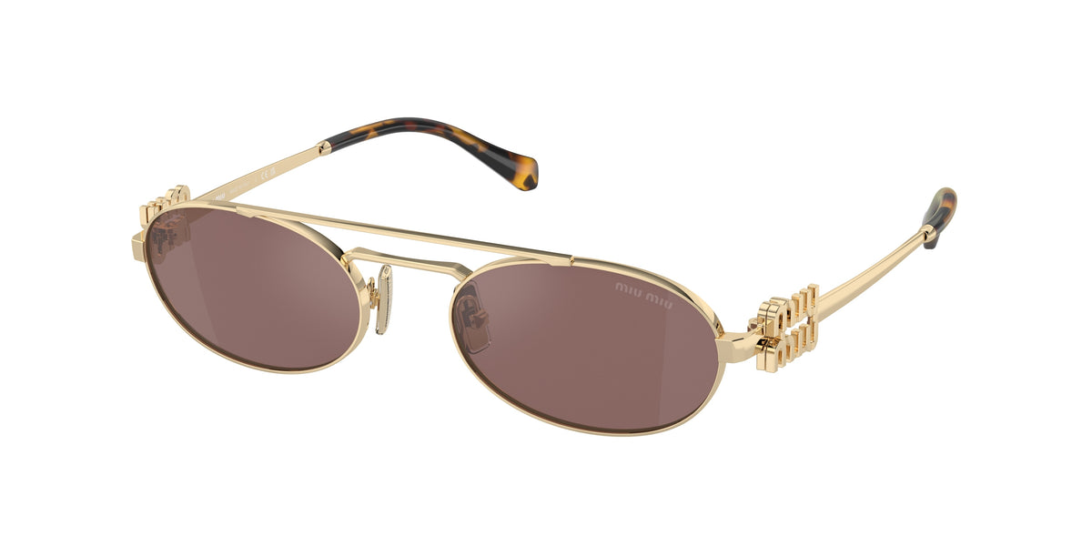 Miu Miu MU 54ZS Pale Gold Sunglasses