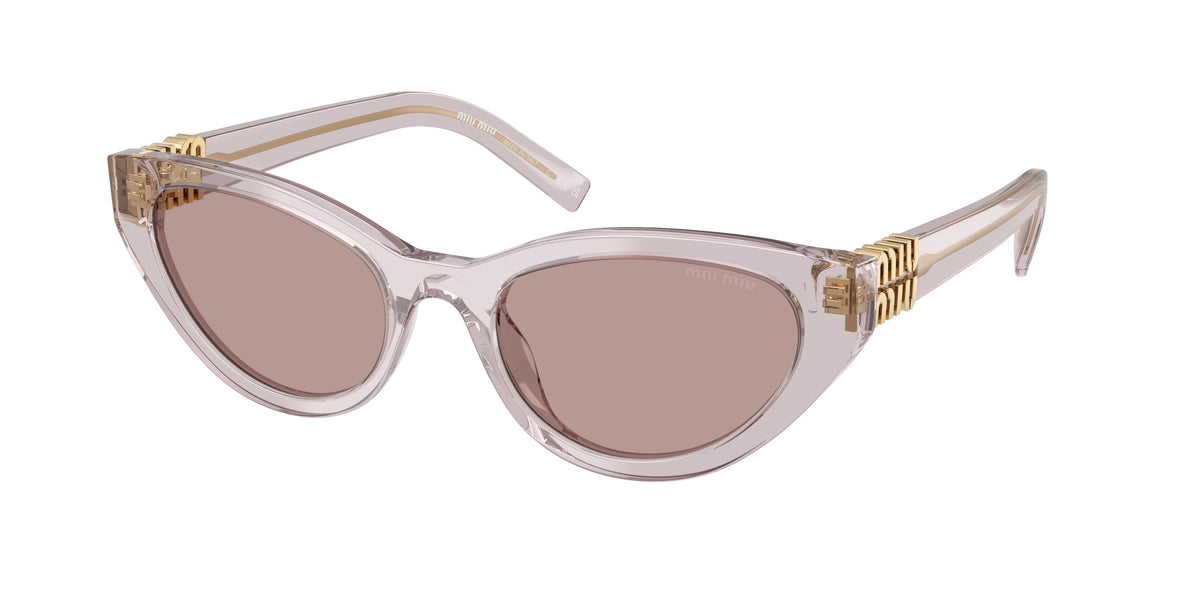 Miu Miu MU A04S Mauve Transparent Sunglasses