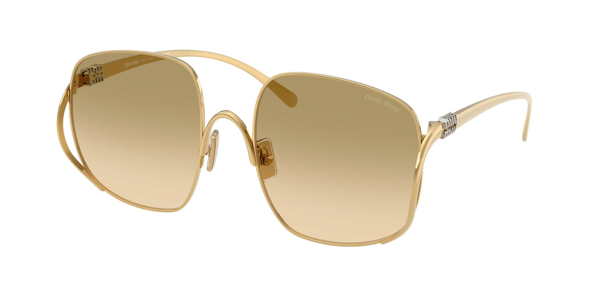Miu Miu MU A57S Gold Sunglasses