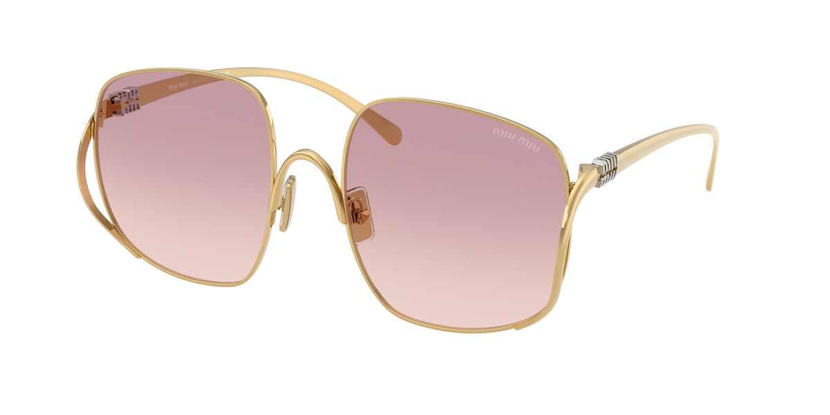 Miu Miu MU A57S Gold Sunglasses