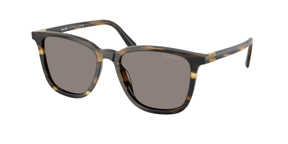 Miu Miu MU B03S Striped Loden Sunglasses
