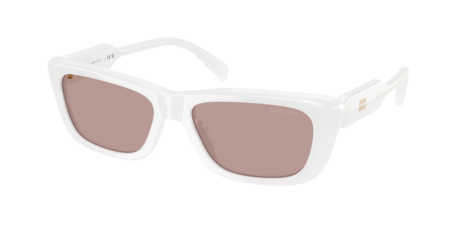 Miu Miu MU B12SF Opal White Sunglasses