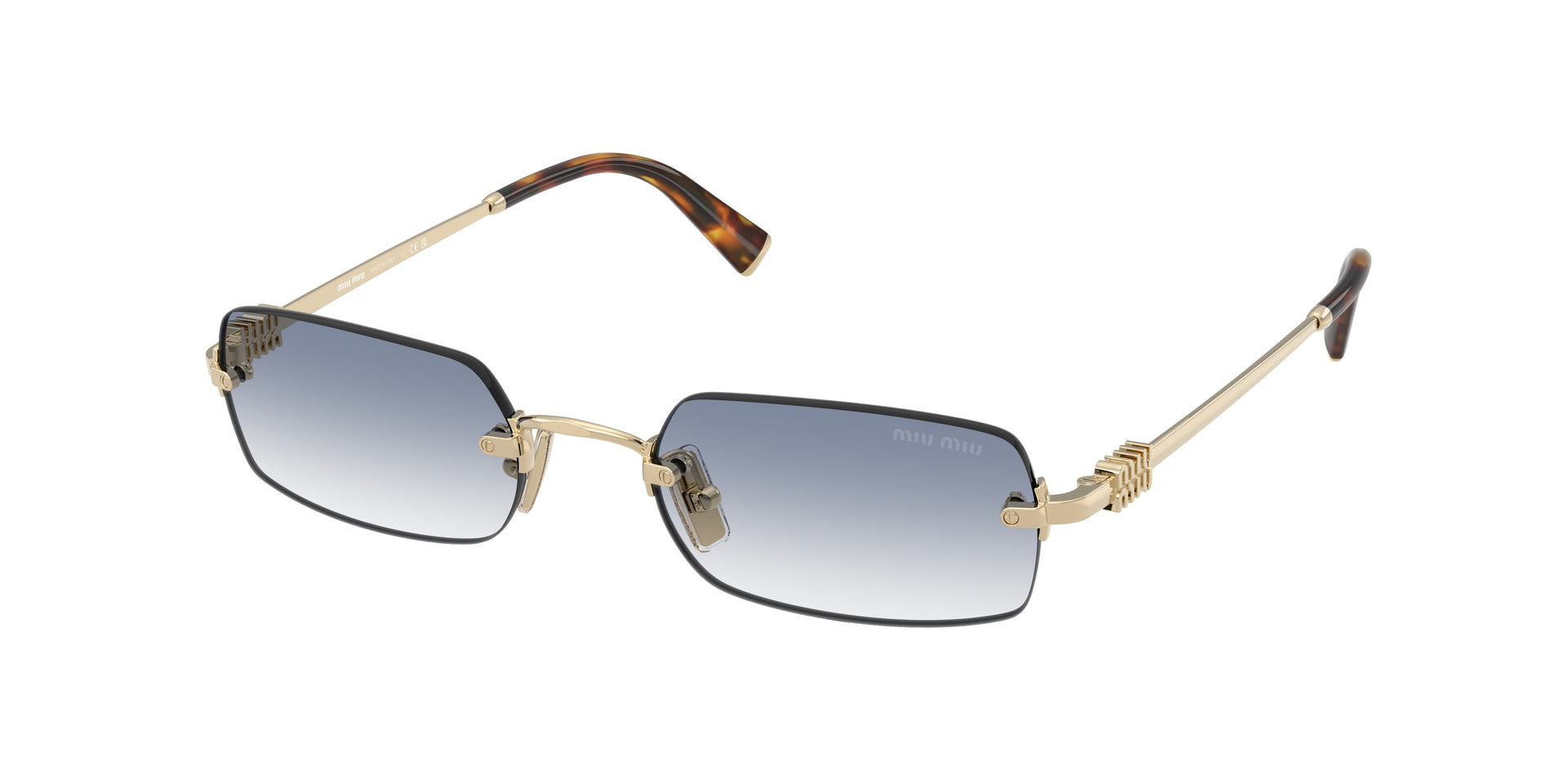 Miu Miu MU B50S Pale Gold Sunglasses