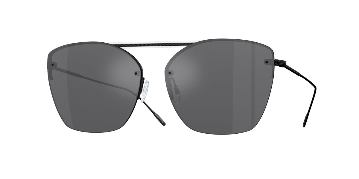 Oliver Peoples OV1217S Ziane Matte Black/Crystal Top Sunglasses