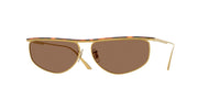 Oliver Peoples OV1367S Gold/Dark Mahogany Sunglasses