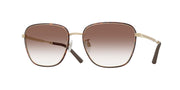Oliver Peoples OV1378S Brushed Gold/Dark Mahogany Sunglasses