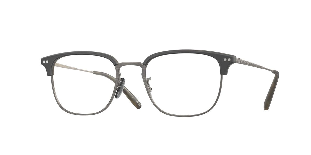 Oliver Peoples OV5359 Semi-Matte Black-Olive Tortoise-Antique Pewter Eyeglasses