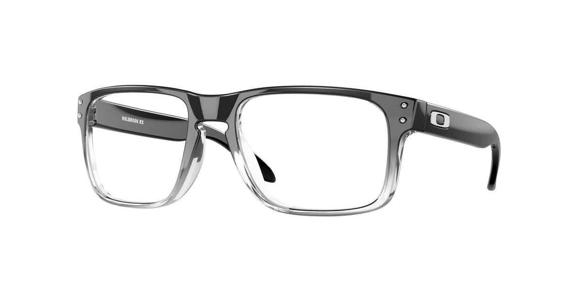 Oakley OX8156 Polished Black Clear Fade Eyeglasses
