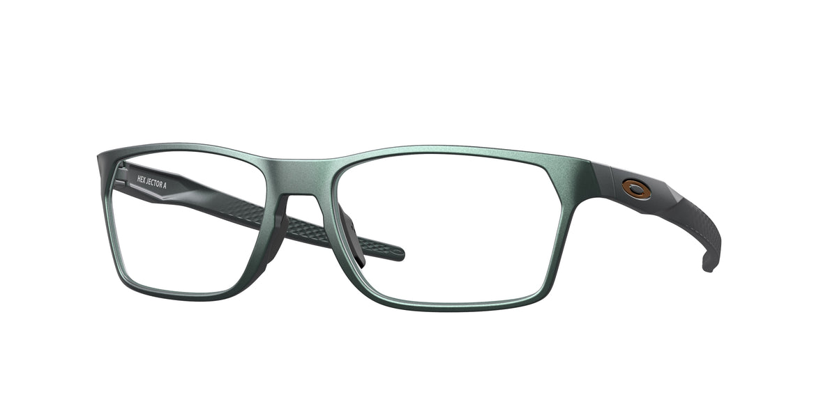 Oakley OX8174F Dark Matte Silver Blue Colorshift Eyeglasses