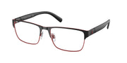 Polo Ralph Lauren PH1175 Matte Red Rims/Black Bar Eyeglasses