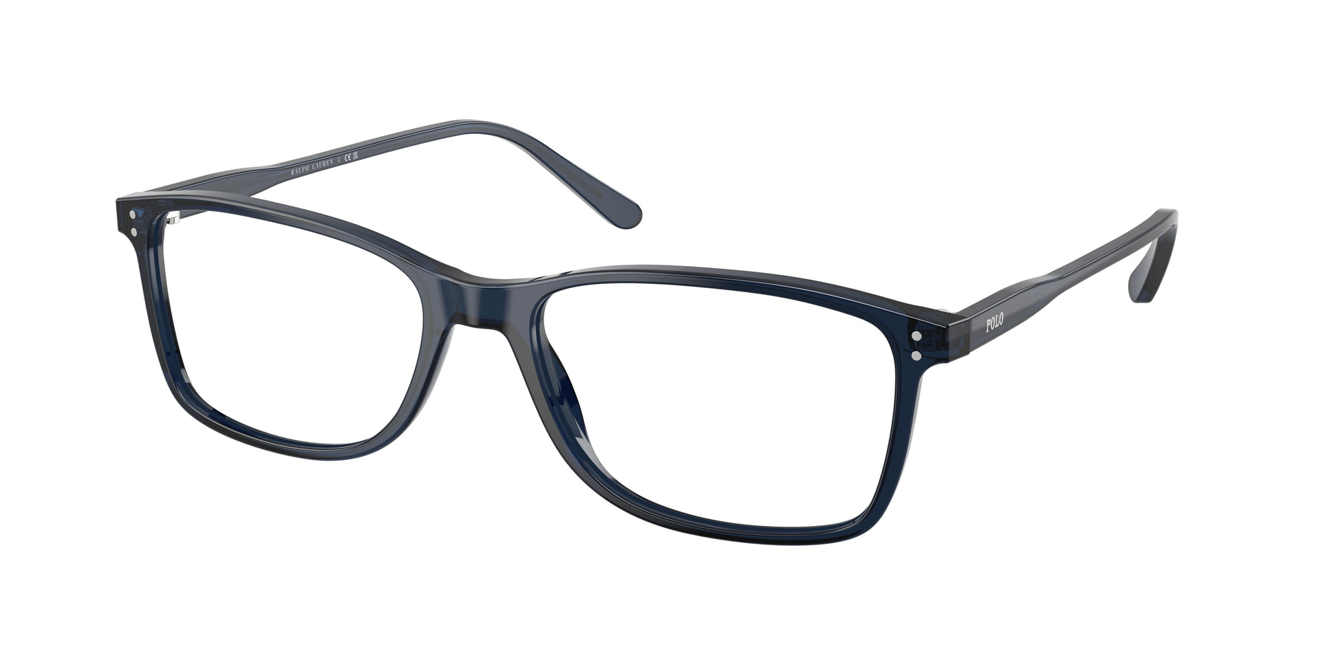 Polo Ralph Lauren PH2155 Shiny Transparent Blue Eyeglasses