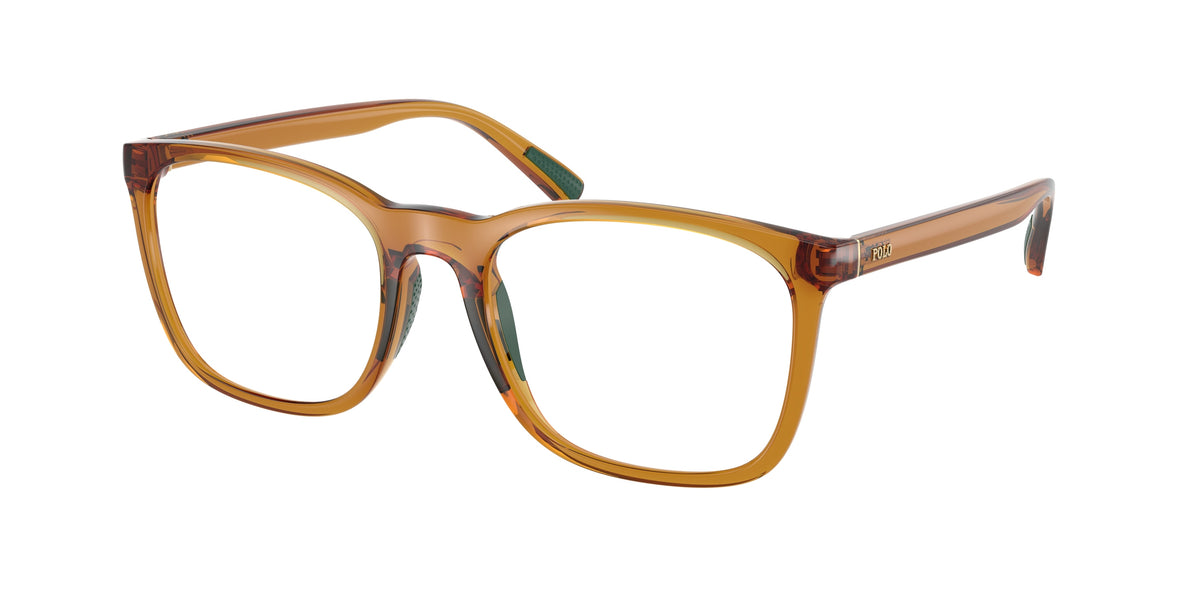 Polo Ralph Lauren PH2281U Shiny Transparent Honey Brown Eyeglasses