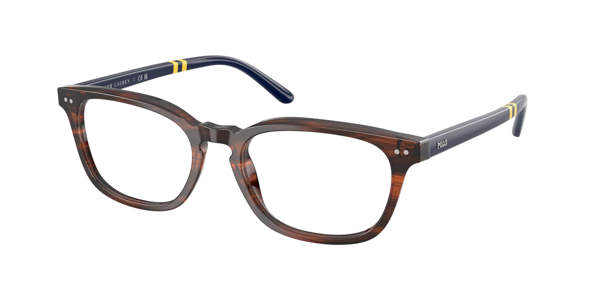 Polo Ralph Lauren PH2294F Shiny Striped Brown Eyeglasses