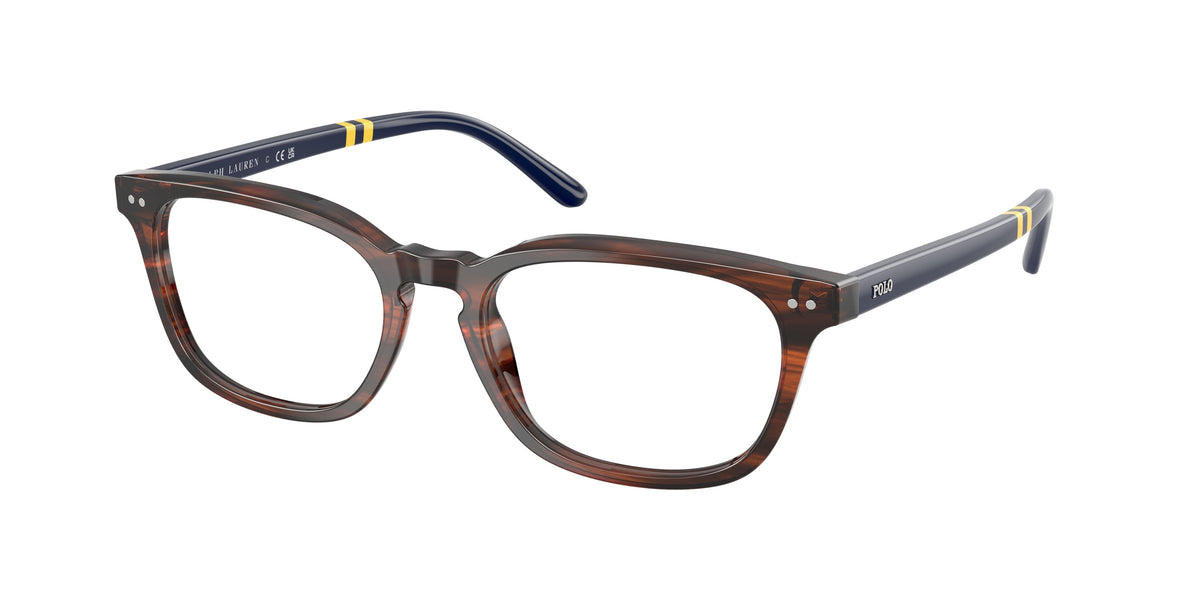 Polo Ralph Lauren PH2294 Shiny Striped Brown Eyeglasses