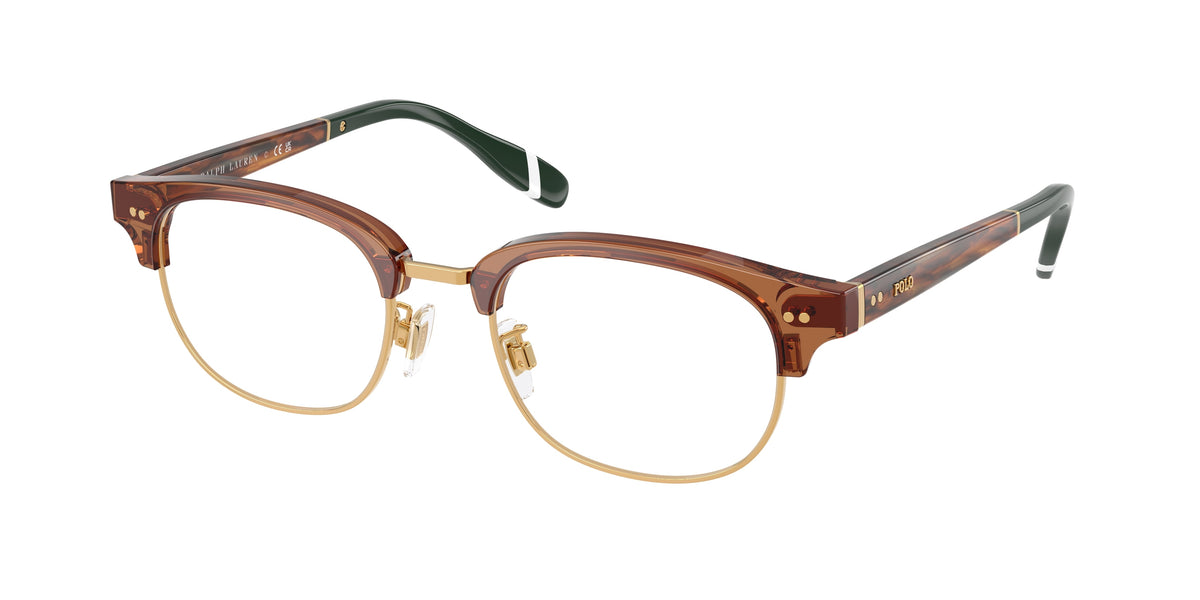 Polo Ralph Lauren PH2298D Shiny Transparent Brown Eyeglasses
