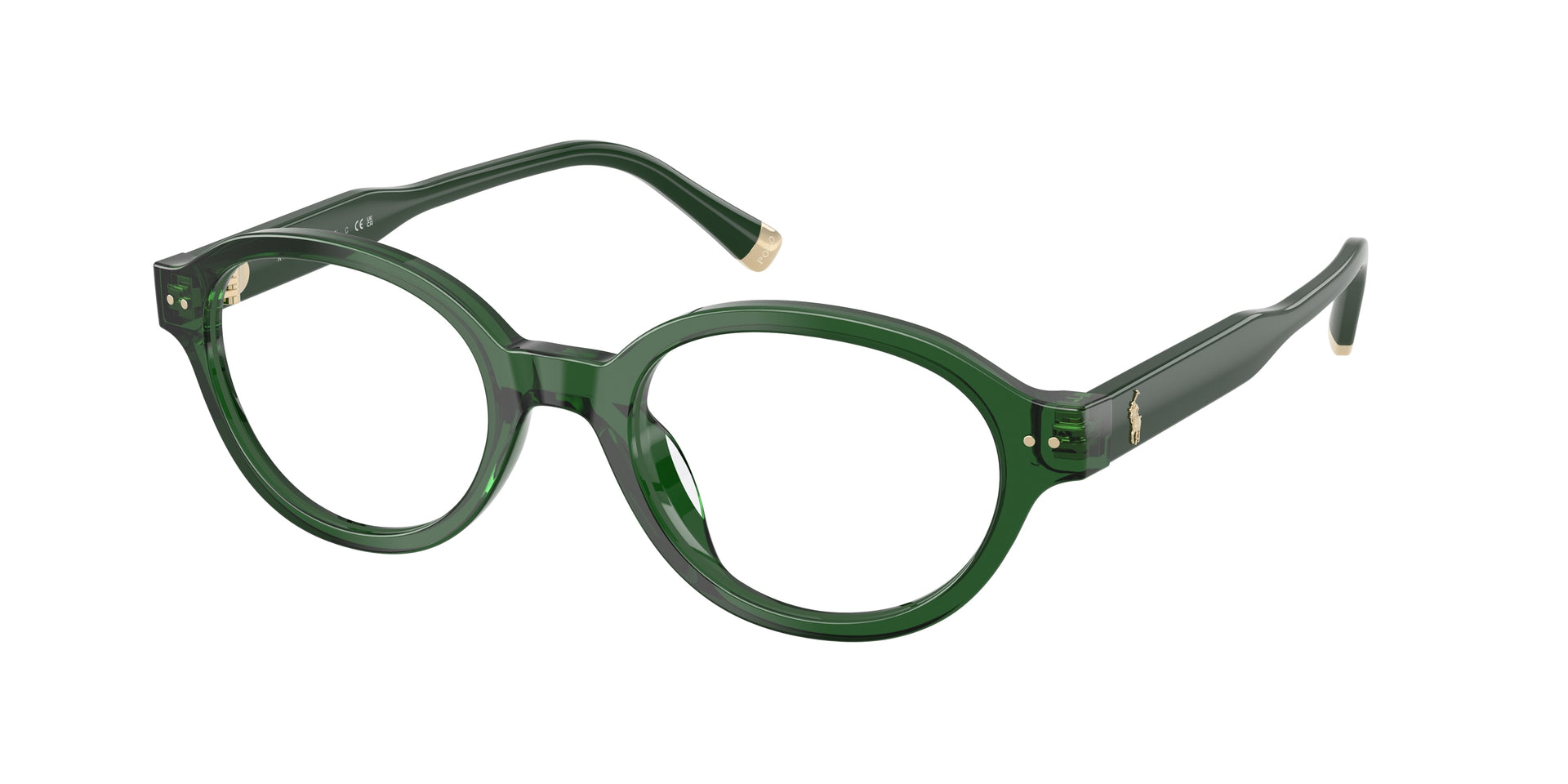 Polo Ralph Lauren PH2305F Shiny Transparent Dark Green Eyeglasses