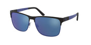 Polo Ralph Lauren PH3128 Matte Black On Matte Royal Sunglasses