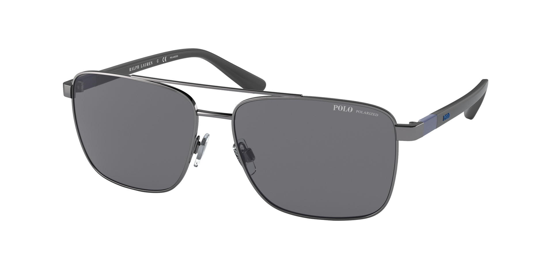 Polo Ralph Lauren PH3137 Shiny Gunmetal Sunglasses