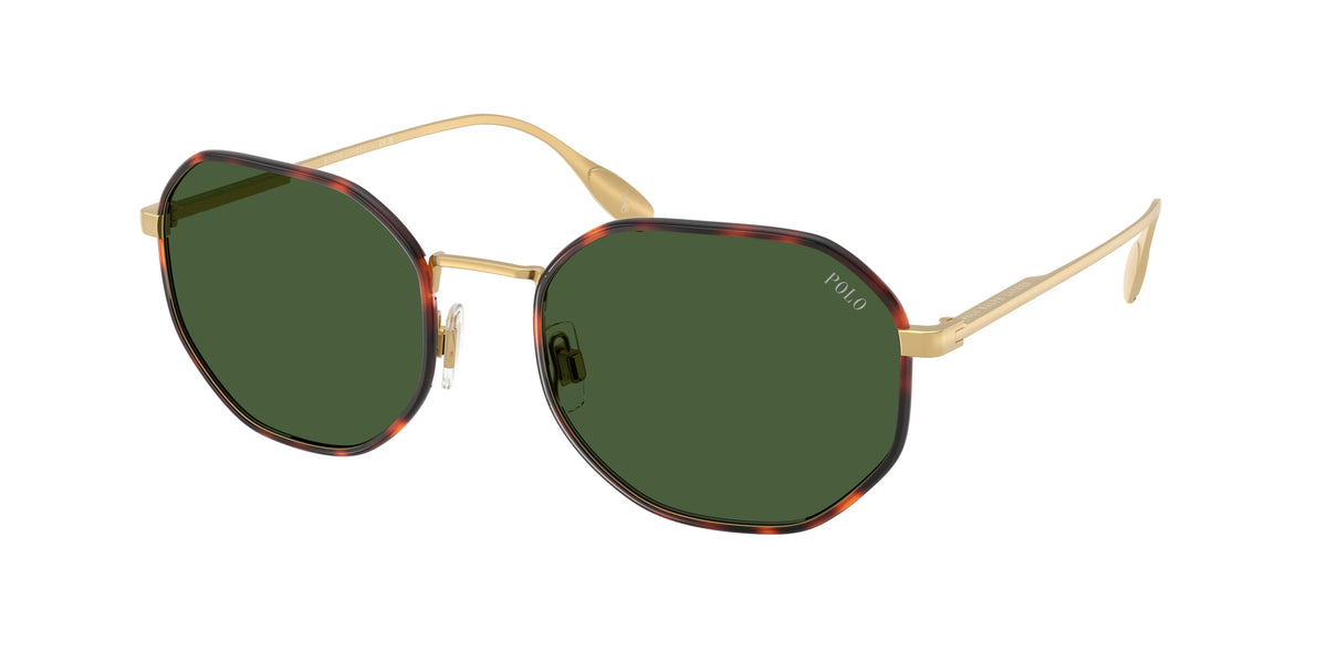 Polo Ralph Lauren PH3157 Semishiny Gold Sunglasses