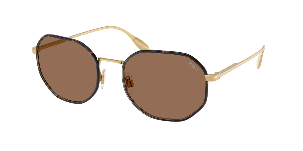 Polo Ralph Lauren PH3157 Semishiny Gold Sunglasses