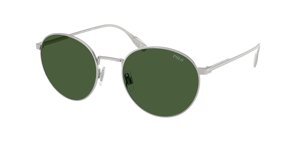 Polo Ralph Lauren PH3158 Brushed Silver Sunglasses